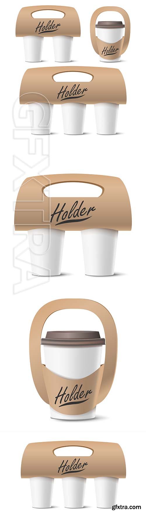 MOCK UP plastic cup of coffee