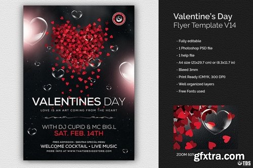 GraphicRiver - Valentines Day Flyer Template V14 21143835