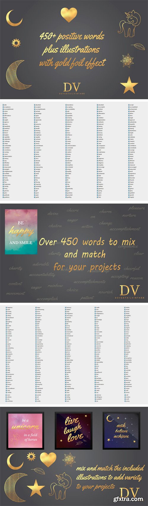 CM - 450+ Gold Words & Illustrations 2131347