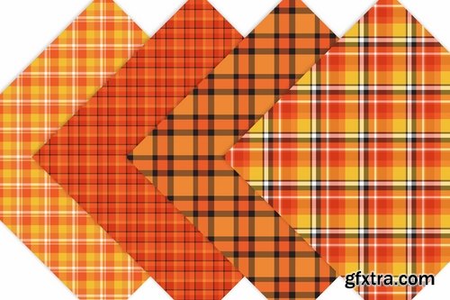 CM - Fall Autumn Plaid Digital Paper 1962040