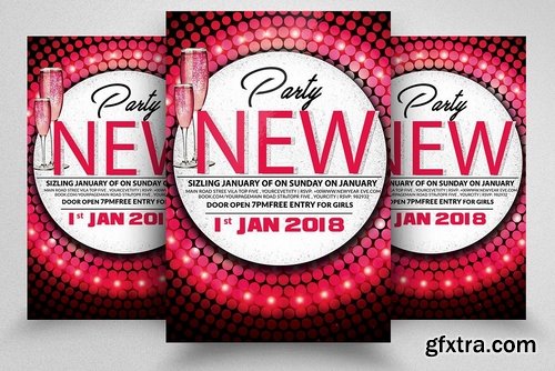 CM - New Year Bash Flyer Template 2168170