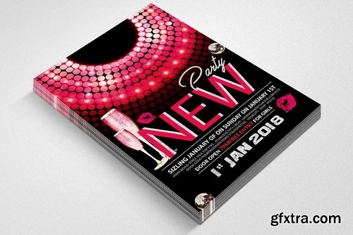 CM - New Year Bash Flyer Template 2168170