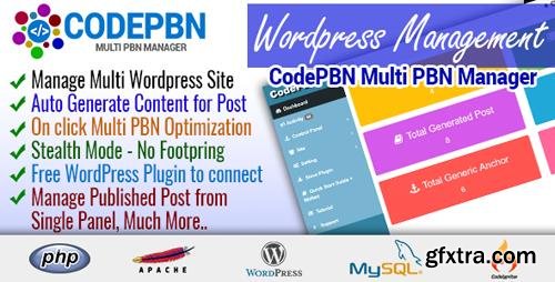 CodeCanyon - CodePBN v1.0 - Multi PBN Manager - 20476418