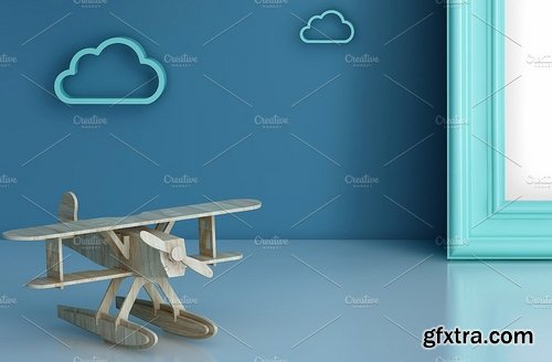 CM - Kids Room Frame Mockups airplane 2168760