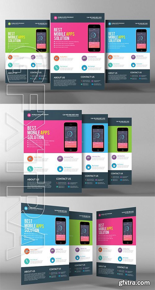 CreativeMarket - Mobile App Flyer 2172364