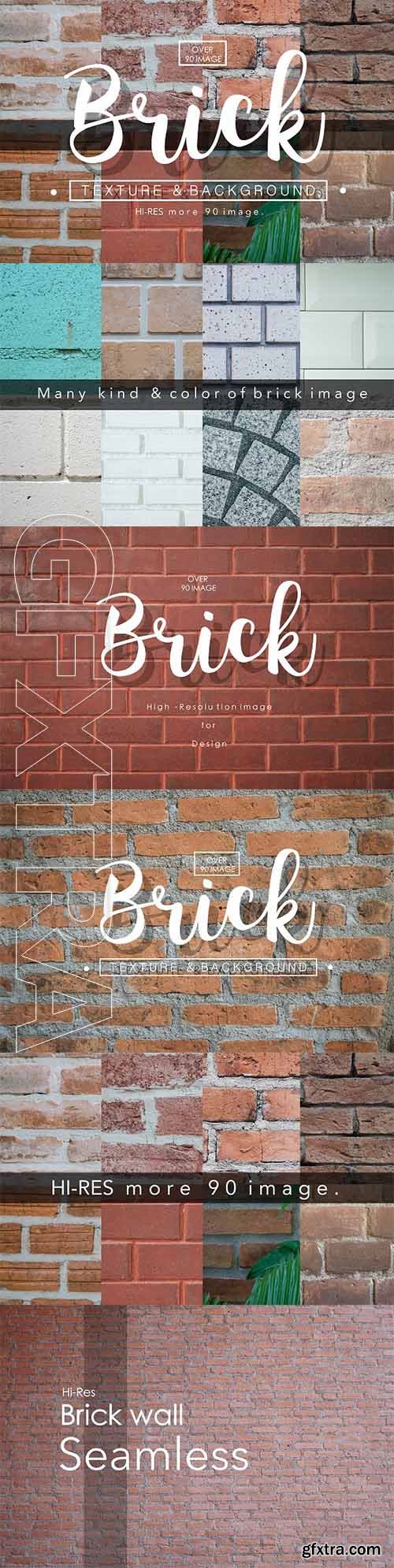 CreativeMarket - +90 Brick texture background 2171445