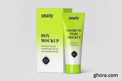 CM - Cosmetic Tube & Box Mockup 1959492