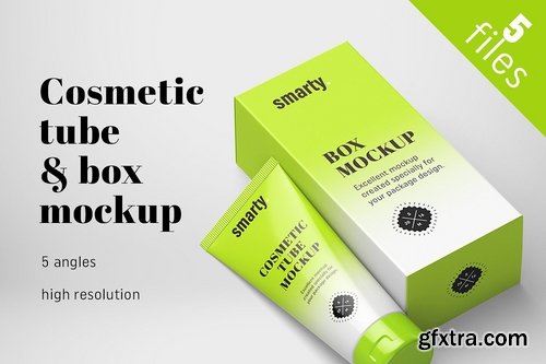 CM - Cosmetic Tube & Box Mockup 1959492