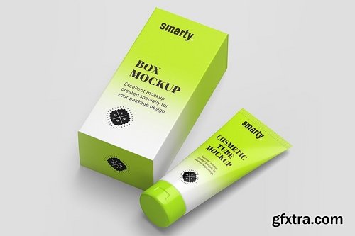 CM - Cosmetic Tube & Box Mockup 1959492