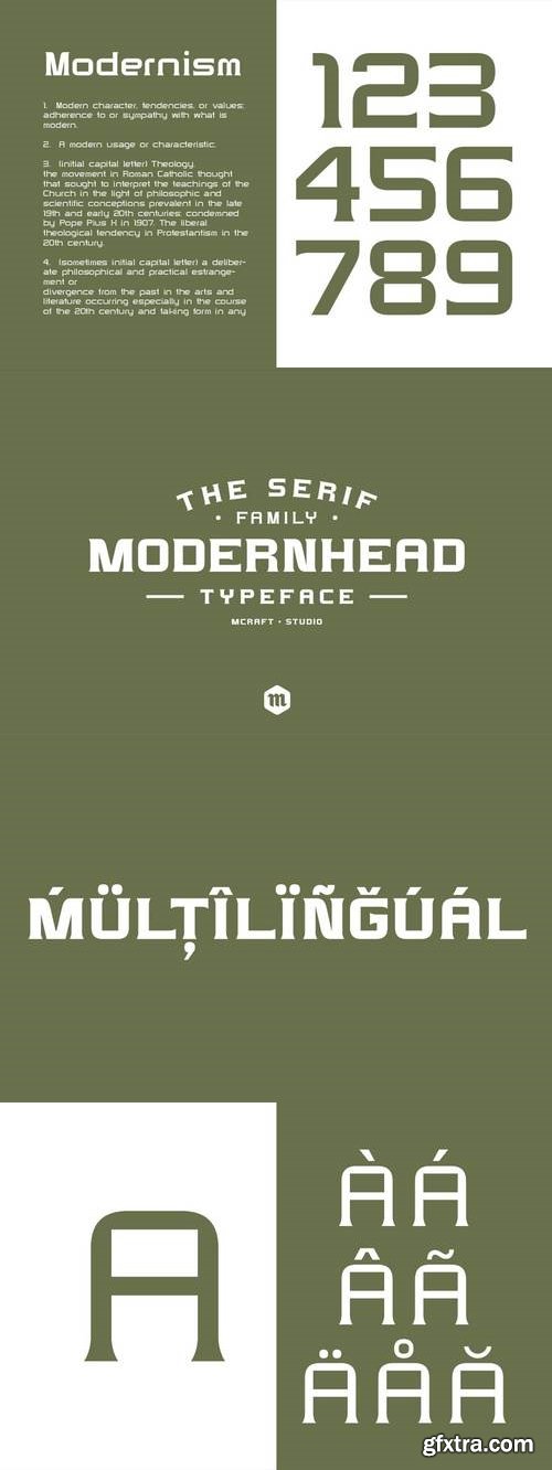 Modernhead Serif Typeface