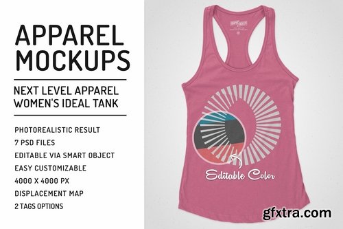 CM - Women Ideal Racerback Tank Mockups 1957389