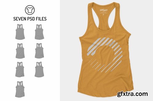 CM - Women Ideal Racerback Tank Mockups 1957389