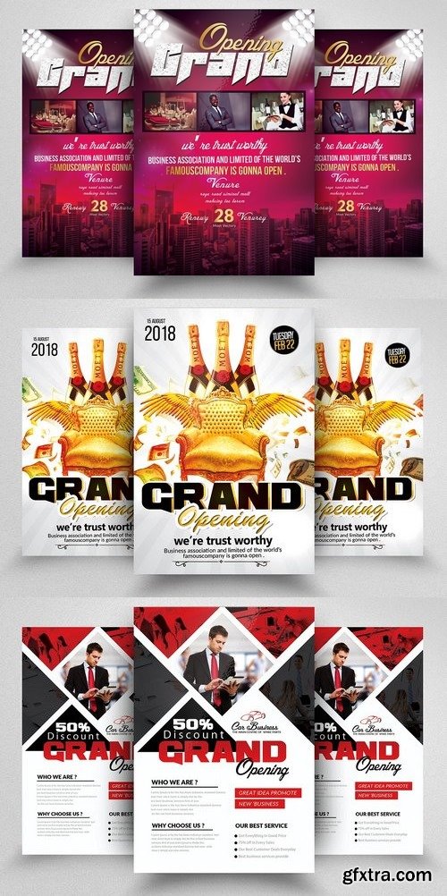 CM - 10 Grand Opening Flyer Bundle Vol:02 1826125