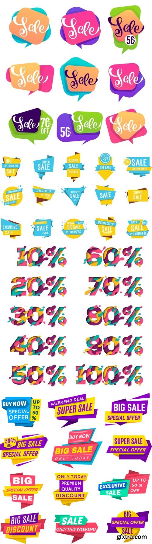 Vectors - Sale Different Elements 48