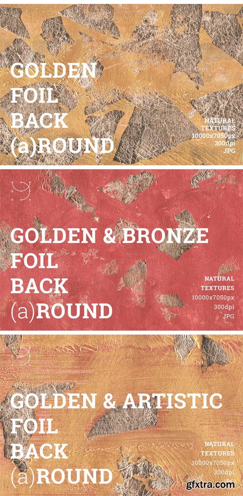 CM - Gold Foil Bronze Texture Backgrounds 2131431