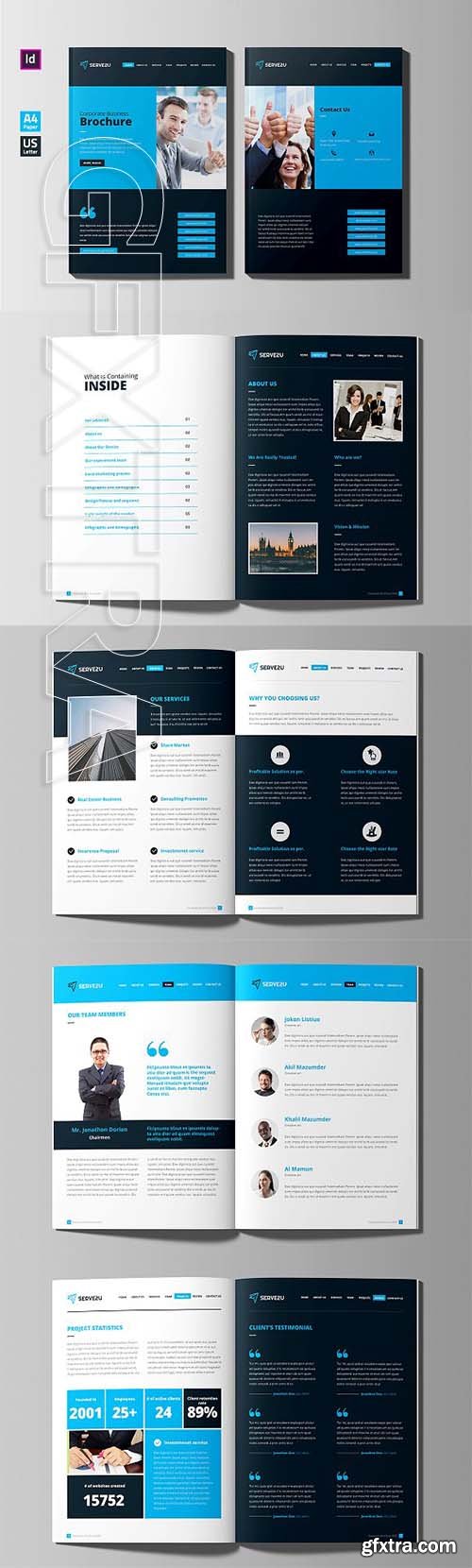 CreativeMarket - Website Style Brochure Design 2180418