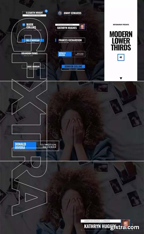 10 Modern Lower Thirds - After Effects 57390