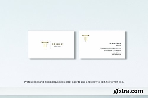 CM - minimal professional business card 1946402