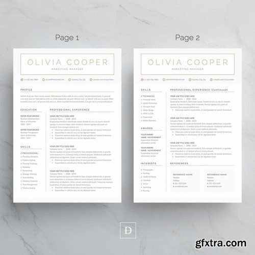 CM - Word Resume Cover Letter Template 2169313