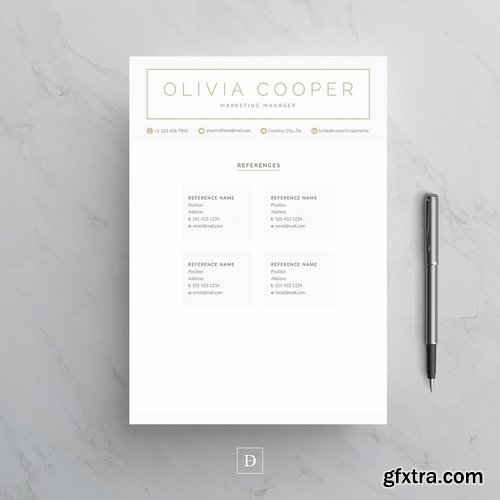 CM - Word Resume Cover Letter Template 2169313