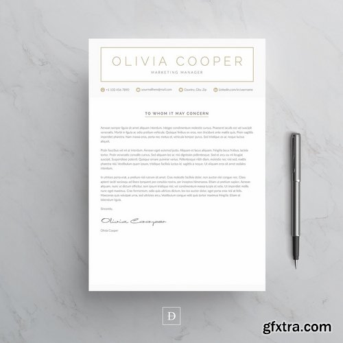 CM - Word Resume Cover Letter Template 2169313