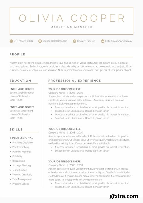 CM - Word Resume Cover Letter Template 2169313