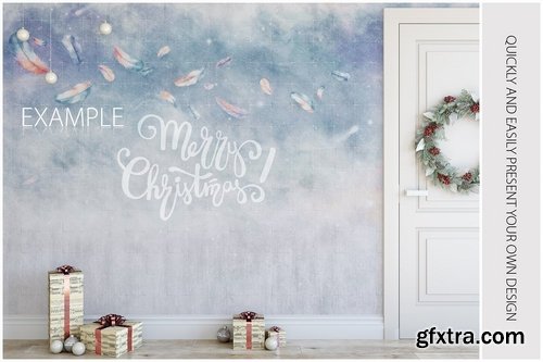 CM - Christmas Wall Mockups 1945997