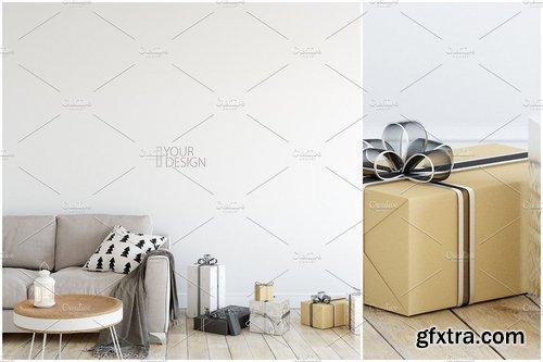 CM - Christmas Wall Mockups 1945997