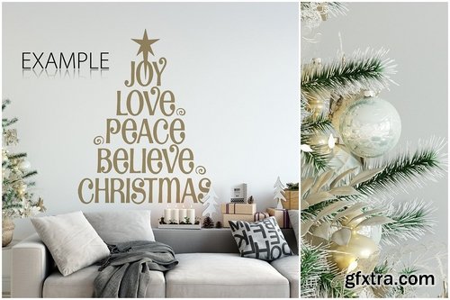 CM - Christmas Wall Mockups 1945997