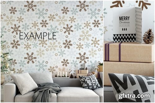 CM - Christmas Wall Mockups 1945997