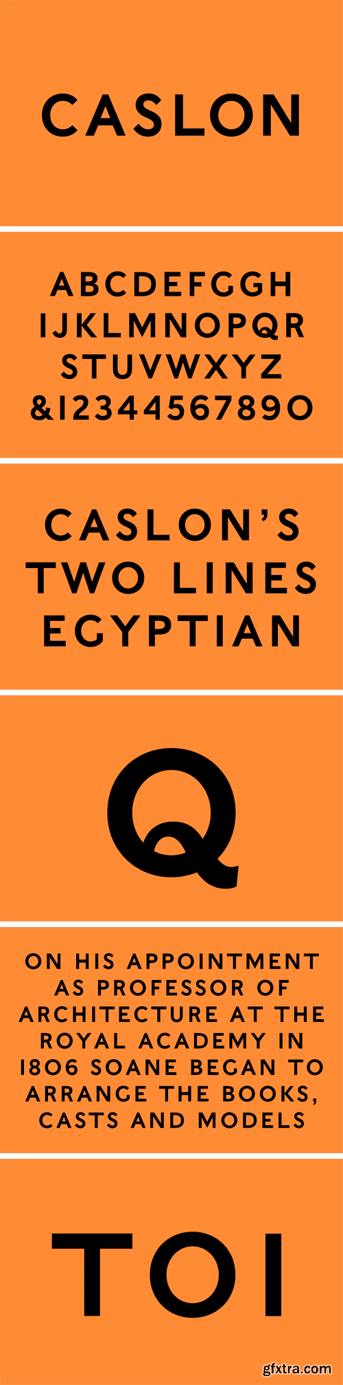 Caslons Egyptian Font Family