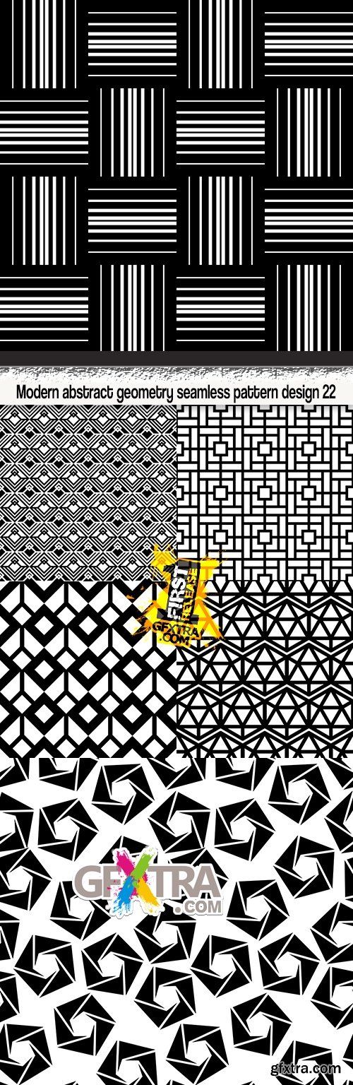 Modern abstract geometry seamless pattern design 22