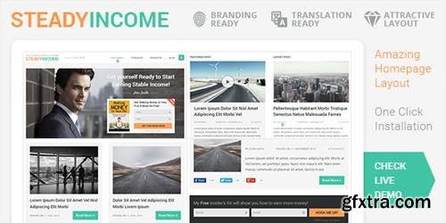 MyThemeShop - SteadyIncome v2.1.6 - Personal WordPress Blog Theme for Bloggers Who Want To Build Their Brand