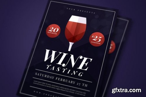 GraphicRiver - Wine Tasting Flyer 21116237