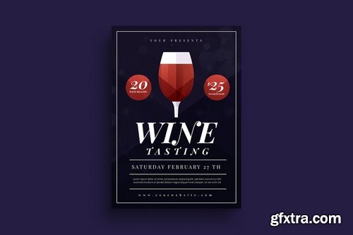 GraphicRiver - Wine Tasting Flyer 21116237