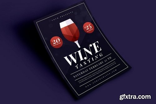 GraphicRiver - Wine Tasting Flyer 21116237