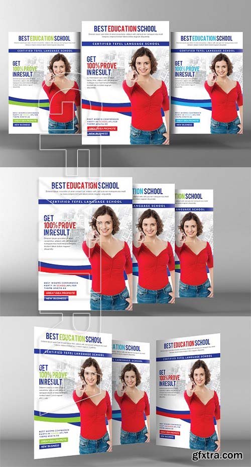 CreativeMarket - Best School Education Flyer 2172155