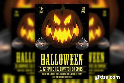 CM - Halloween Party Flyer Template 1962251