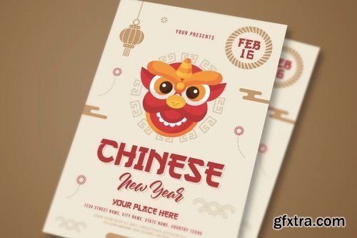 Chinese New Year Party Flyer