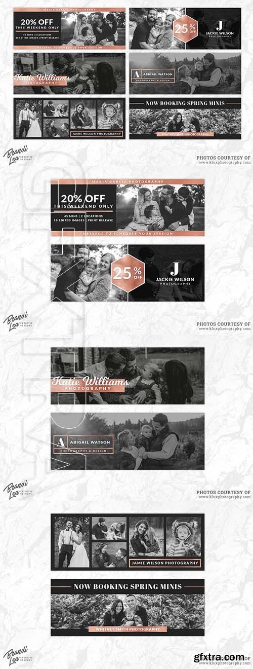 CreativeMarket - Rose Gold Facebook Timeline Covers 2180243