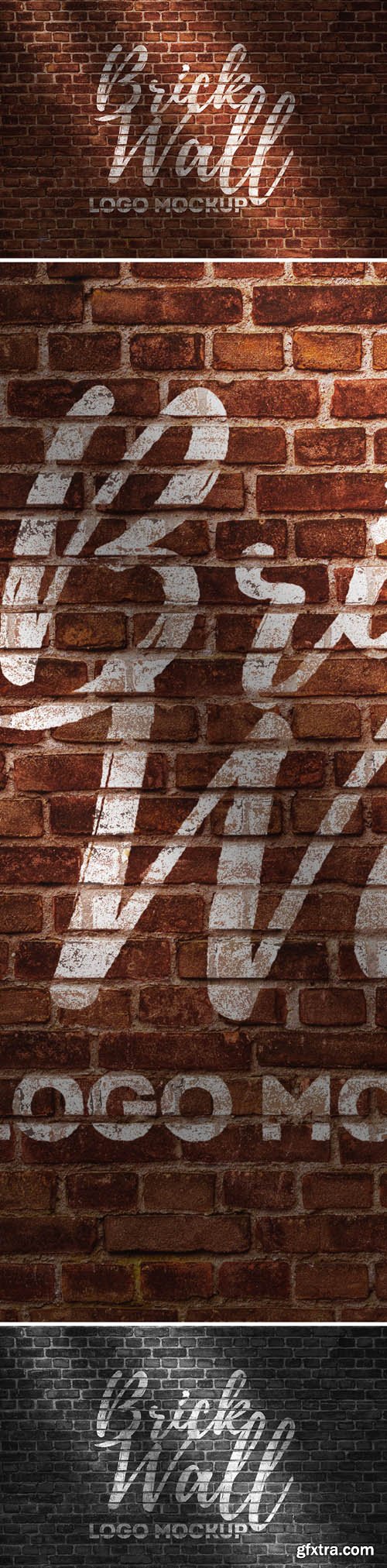 PSD Mock-Up - Brick Wall Logo