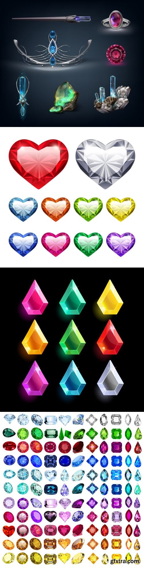 Vectors - Different Gems Set 9