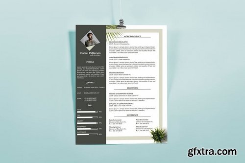 Botanical Resume & Letterhead Template