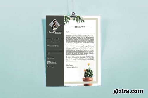 Botanical Resume & Letterhead Template