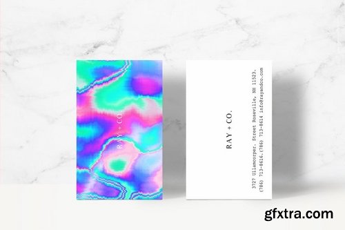 Holographic Business Card Template