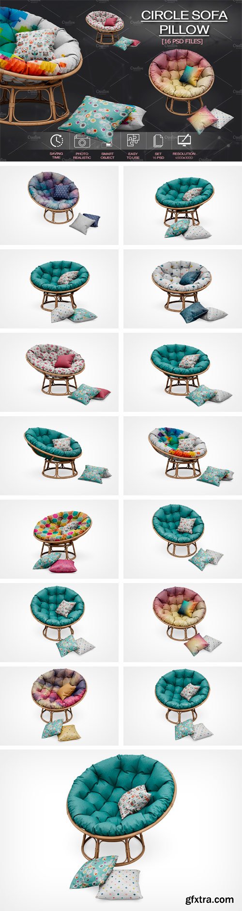 CM - Circle Sofa Pillow Mock Up 2108285