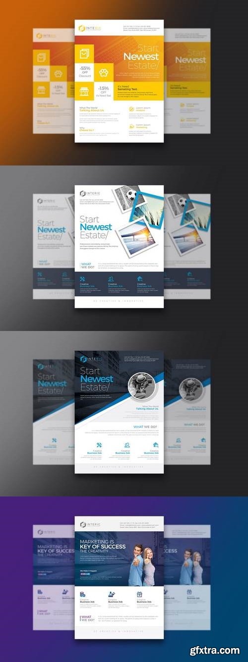 Creative Clean PSD Flyer Bundle