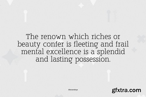 Alexandrya Font Family