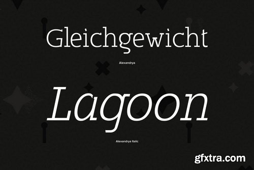 Alexandrya Font Family