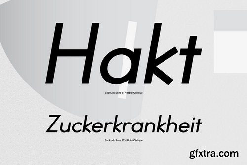 Backtalk Sans Font Family